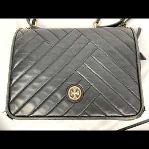 Tory Burch shoulder bag black 6x8”